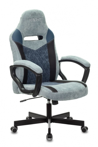 Кресло игровое Zombie Бюрократ VIKING 6 KNIGHT BL FABRIC Синий