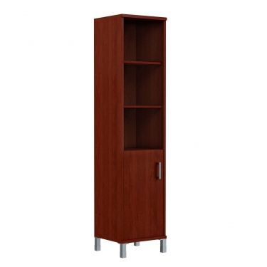 Стеллаж с дверью ДСП Skyland В431.2 R Бургунди