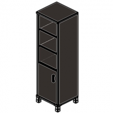 Стеллаж стекло в раме Skyland В431.3 L/R Венге магия