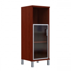 Стеллаж со стеклом в раме Skyland В421.4 R Бургунди