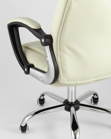 Кресло руководителя Stool Group TopChairs Tower Бежевое