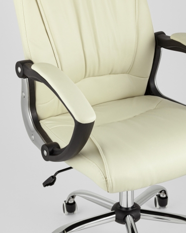 Кресло руководителя Stool Group TopChairs Tower Бежевое