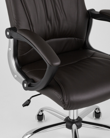 Кресло руководителя Stool Group TopChairs Tower Коричневое