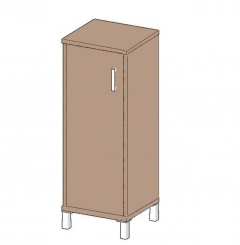 Стеллаж с дверью ДСП Skyland В421.6 R Дуб девон