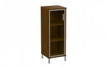 Стеллаж стекло тонированное Skyland В421.7 R Орех Даллас