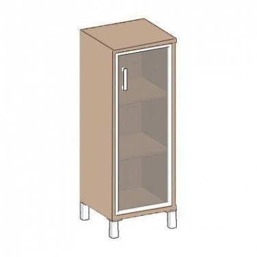 Стеллаж стекло тонированное Skyland В421.8 L Дуб девон