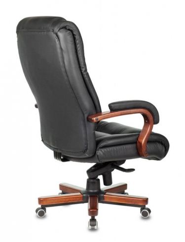 Кресло руководителя Бюрократ Бюрократ T-9925WALNUT Черный