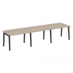 Стол переговорный 3 столешницы Рива ONIX WOOD OW.PRG-3.2 Дуб Аттик/Темный