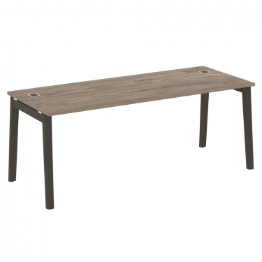 Стол рабочий руководителя Рива ONIX WOOD OW.SRR-6.8 Тиквуд Темный/Темный