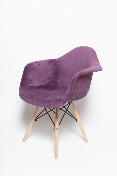 Стул кухонный Цвет мебели Eames SC-020 ткань сиреневая
