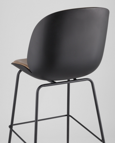 Стул барный Stool Group Beetle Lite PU со спинкой Бежевый