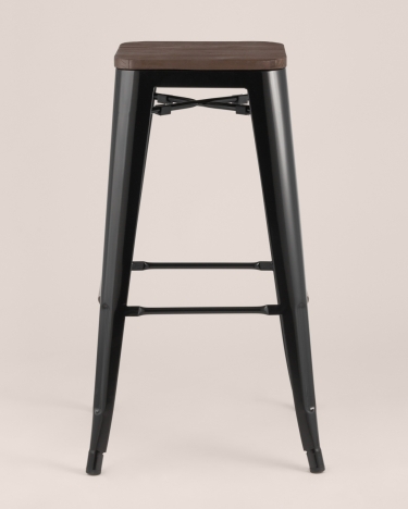 Стул барный Stool Group TOLIX WOOD Черный