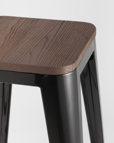 Стул барный Stool Group TOLIX WOOD Черный