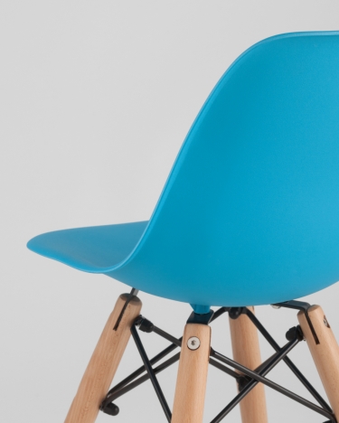 Стул Stool Group EAMES DSW детский Голубой