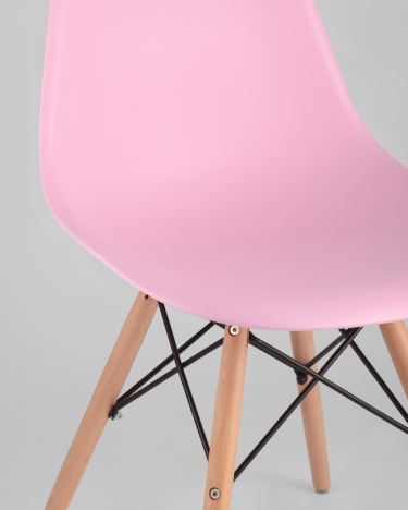 Стул Stool Group Eames DSW Розовый