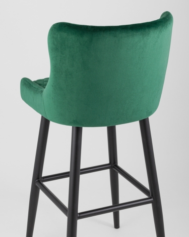 Стул барный Stool Group Ститч велюр Изумрудный