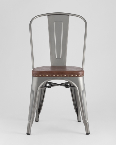 Стул Stool Group TOLIX SOFT мягкий Серебристый