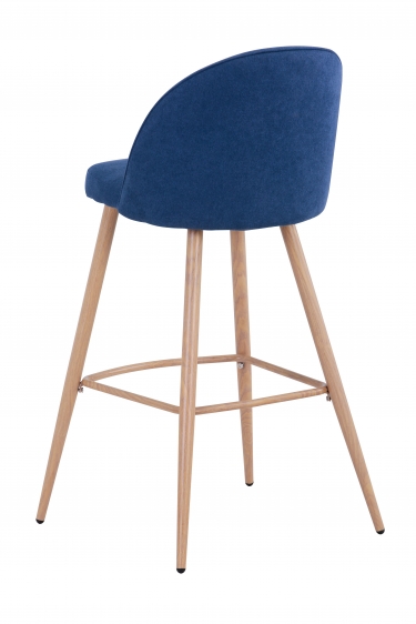 Барный стул Stool Group Лион Синий шенилл