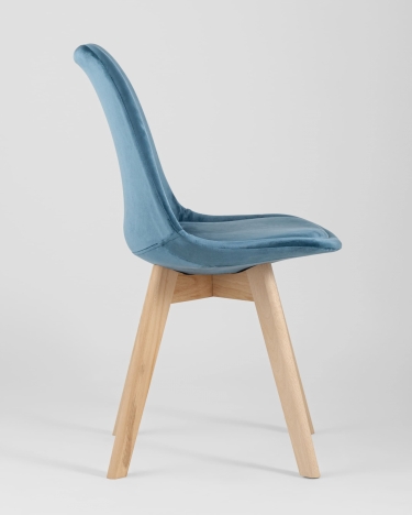 Стул обеденный Stool Group FRANKFURT велюр Синий