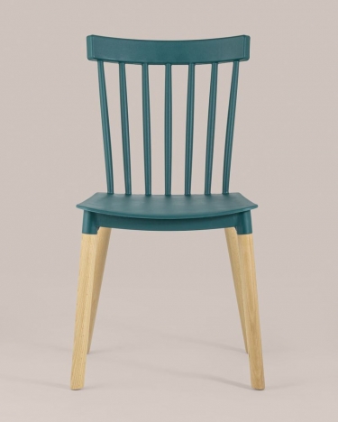 Стул пластиковый Stool Group Field Темно-бирюзовый