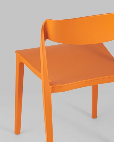 Стул пластиковый Stool Group Moris Оранжевый