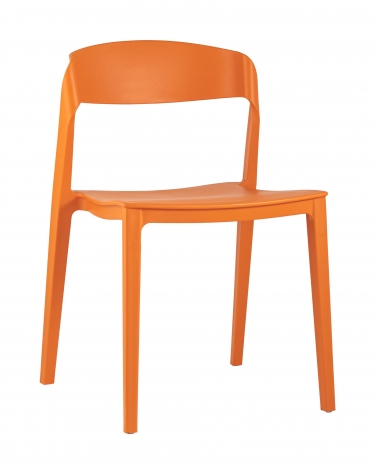 Стул пластиковый Stool Group Moris Оранжевый