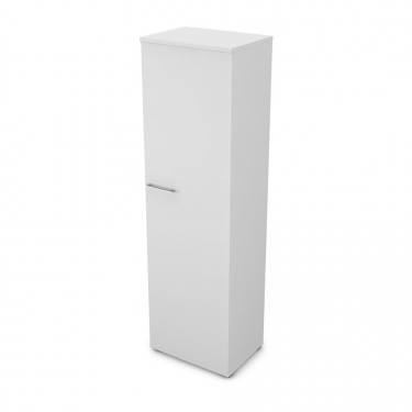 Шкаф для одежды узкий ALSAV GLOSS LINE 9НШ.014.1 Белый Премиум