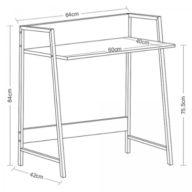 Стол на металлокаркасе BRABIX BRABIX LOFT CD-003 Дуб натуральный