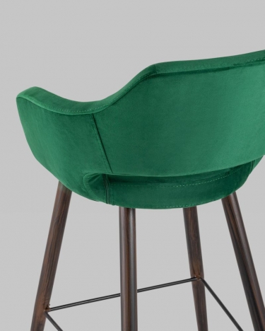 Стул барный Stool Group Саймон Б велюр Темно-зеленый