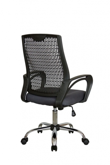 Кресло оператора Рива Riva 8081 Черный-серый