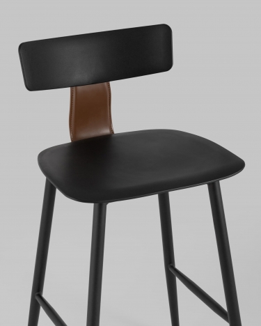 Стул полубарный Stool Group ANT Б пластиковый Черный