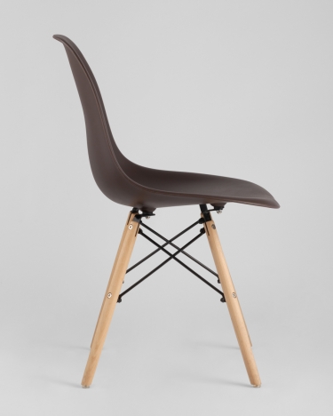 Стул Stool Group Eames DSW Коричневый