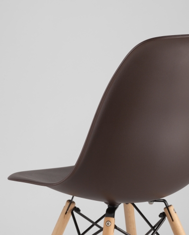 Стул Stool Group Eames DSW Коричневый