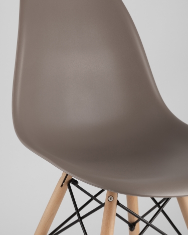 Стул Stool Group Eames DSW Темно-серый