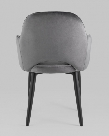 Стул Stool Group Венера black Хани велюр Серый