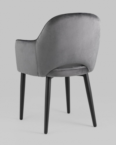 Стул Stool Group Венера black Хани велюр Серый