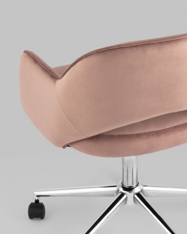 Компьютерное кресло Stool Group Кларк велюр Розовый