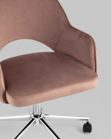 Компьютерное кресло Stool Group Кларк велюр Розовый