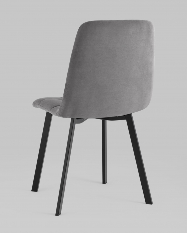 Стул Stool Group Oliver SquareвелюрТемно-серый