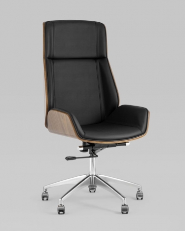 Кресло руководителя Stool Group TopChairs Crown экокожа Черное