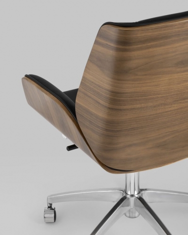 Офисное кресло Stool Group TopChairs Crown 2 экокожа Черное