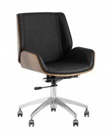 Офисное кресло Stool Group TopChairs Crown 2 экокожа Черное