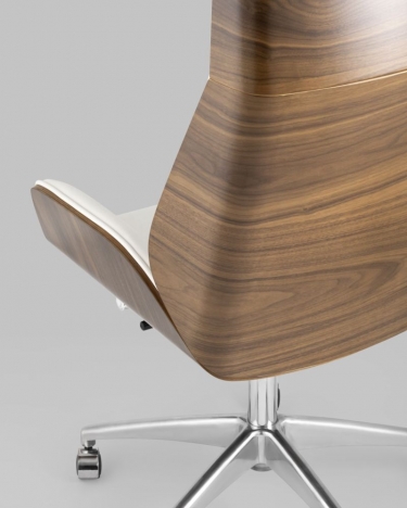 Кресло руководителя Stool Group TopChairs Crown экокожа Бежевое