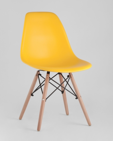 Стул Stool Group Eames DSW 4 шт. Желтый