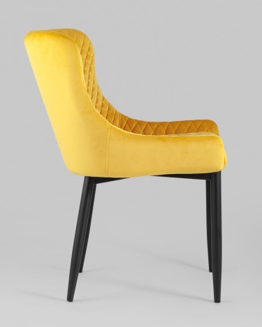 Стул мягкий Stool Group Ститч велюр Оранжевый