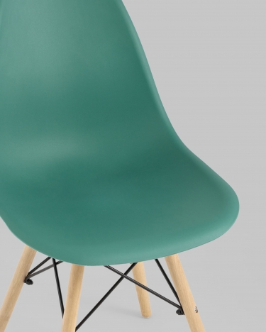 Стул Stool Group Eames DSW 4 шт. Серо-зеленый