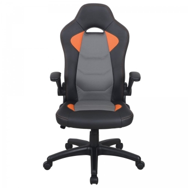 Кресло компьютерное BRABIX BRABIX Skill GM-005 Черное/оранжевое