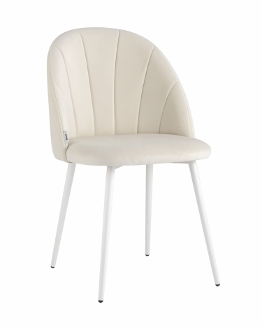 Стул Stool Group Логан white велюр Молочный