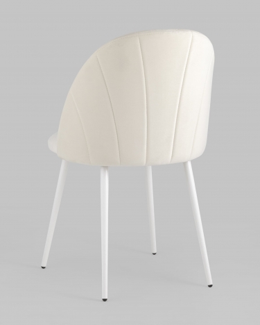 Стул Stool Group Логан white велюр Молочный