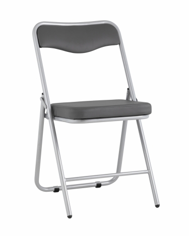 Складной стул Stool Group Джонни silver экокожа Серый